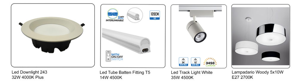 lampade Led utilizzati per calzoleria moderna Progetto-e